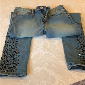 Girl’s gap jean w sequin trim